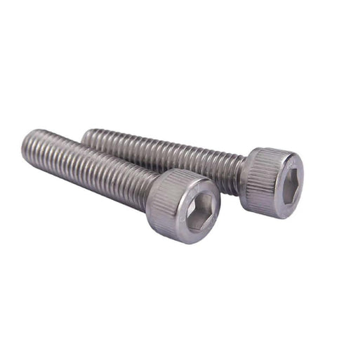 Two of the 10 Pcs M8 Fine Thread 1.0 Pitch 25mm Hex Socket Head Cap Screws A2 Stainless Steel DIN 912 Tough Allen Bolts For Machinery Assemblies And Projects Today.
