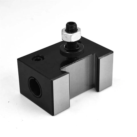 Heavy Duty 250-104 Wedge Type Piston Quick Change Tool Holder for CNC Lathe and Mini Lathe, durable steel, side view