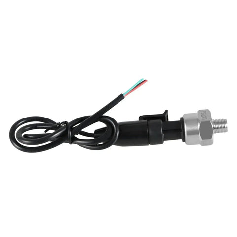 100 Psi Stainless Steel Pressure Transducer Sensor with Connector Harness and One Eighth Inch NPT Thread for Oil Fuel Water and Air