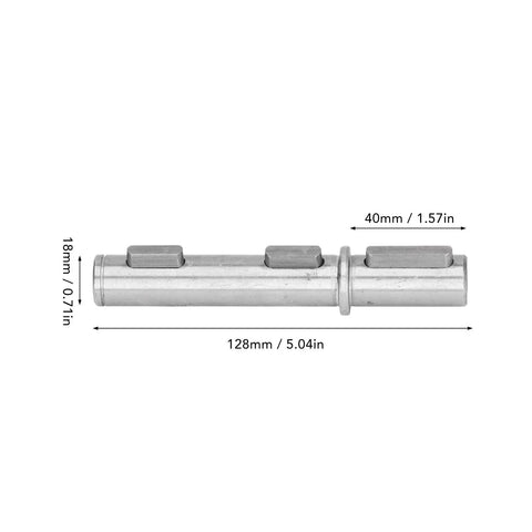 Beefy Alloy Steel Short Output Shaft Gear Speed Reducer Kit 18mm 0.71in dimensions and accessories for NMRV040 RV040 Nema34 motors.