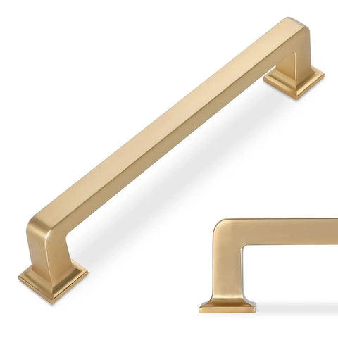 10 Pack 5 Inch 128mm Champagne Bronze Cabinet Handles Gold Kitchen Cabinet Pulls Solid Zinc Alloy Durable Drawer Pulls For Cabinets