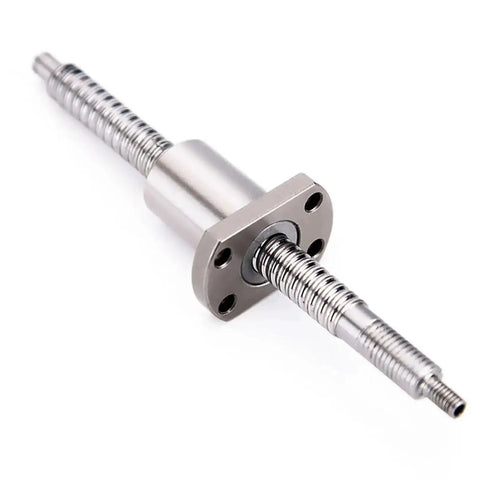 Miniature Ball Screw Kit SFKR0801 With Single Ball Nut, 60 80 100 120 150 180mm C7 Precision, Machined For Parts