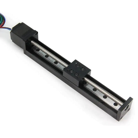 Slick Compact Linear Rail Guide System With 150Mm Travel, 6Mm Lead Screw And 1Mm Pitch, Nema 11 Motor Compatible CNC Router Linear