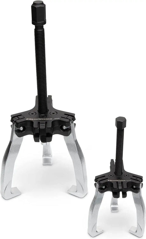 Heavy Duty Ratcheting Puller Set For Automotive Internal And External Pulls 2 And 5 Ton Converts To Two Or Three Leg Pullers