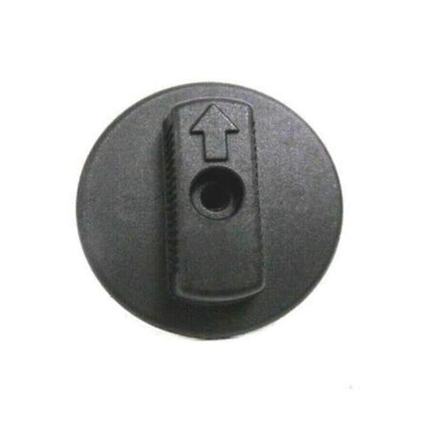 SEMOLTO Arctic Cat fuel valve shut-off knob, metal body, black finish, 2-port 1/2 in NPT inlet/outlet.