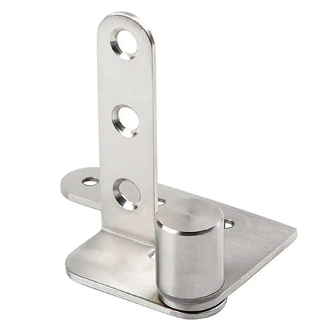 Heavy Duty 270 Degree Cabinet Pivot Hinge, 4 Inch Shaft Fittings, Solid Steel, Rust Resistant Bookcase Hardware, front view