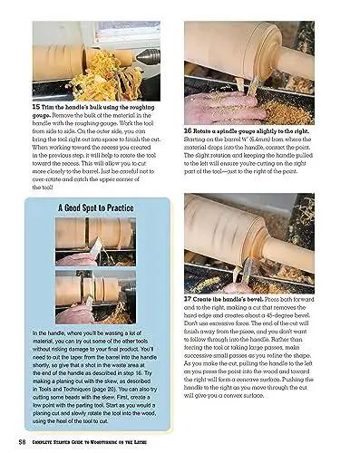 Complete Starter Guide To Woodturning On The Lathe For Beginners With 8 Practical Projects Fox Chapel Publishing book page