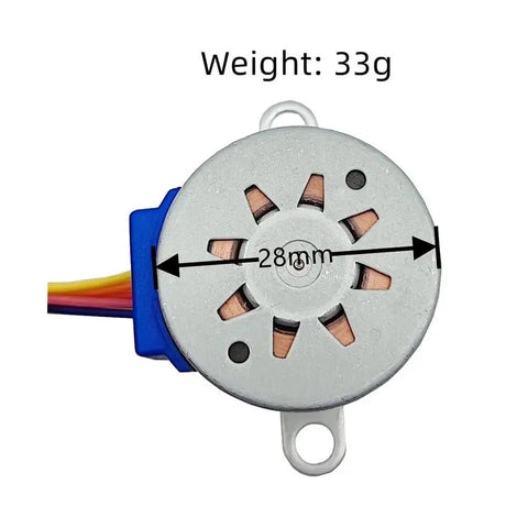 Top view of stepper motor from Six Sets Stepper Motor Drive Module With ULN2003 Interface Green Board For 28BYJ 48.