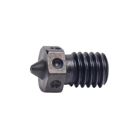 Hardened Steel M6 Nozzle for 1.75mm Filament, CNC Machined, Side View, 0.25mm Diameter