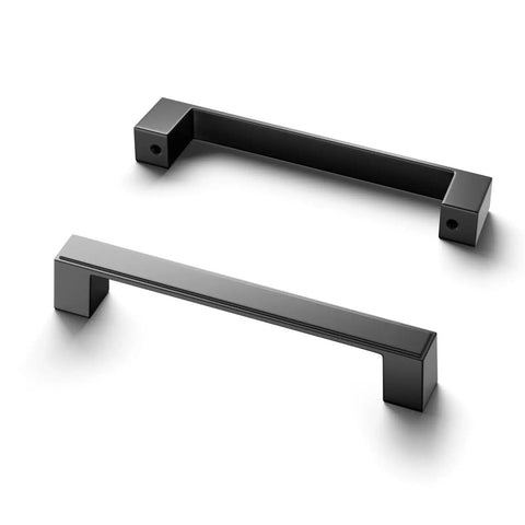 30 Pack 5 Inch Square Matte Black Cabinet Handles For Cabinets Drawers And Dressers, Modern Kitchen Hardware, Universal Fit