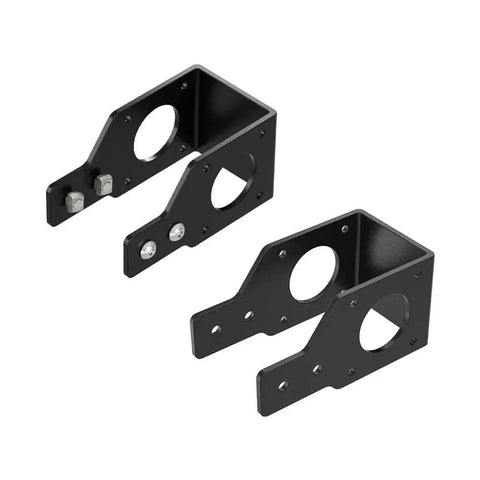 Two black aluminum Y Axis Nema 17 42 Stepper Motor Mount For 3D Printer Aluminum Bracket Fits 2040 4040 Euro Standard V Slot Profiles Kit C