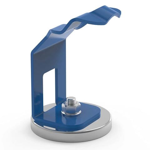 Magnetic Mig Welding Torch Holder Stand With Strong Magnetic Base For Mig Torch And Welding Gun Holder Durable Steel Construction With Blue Finish