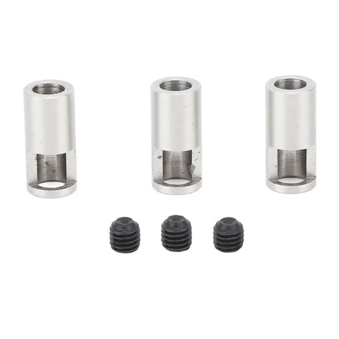 3 Pack Pinion Reducer Sleeve 8mm To 5mm Shaft Adapter For RC Cars Stainless Steel Fits M1.0 and M1.5 Mold with screws