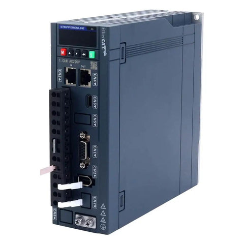 AC Servo Motor Kit EtherCAT A6 Series 1000W Servo Motor And 1000W Driver Bundle with connectors and interfaces visible