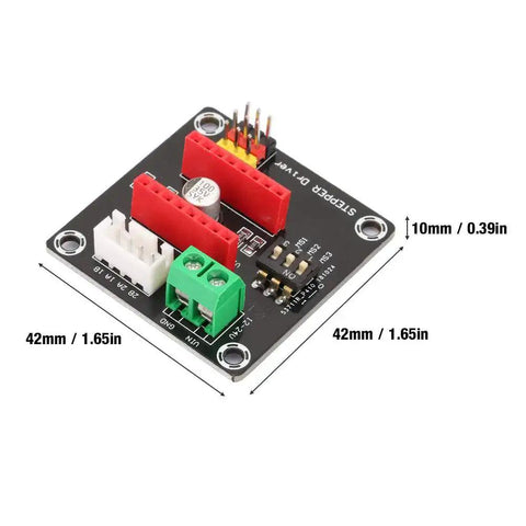 Beefed Up 42 Stepper Motor Driver Expansion Board For 3D Printers With On Board DIP Switch And Terminal Power Connector Easy Setup