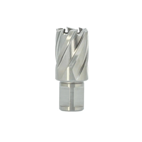 Annular Cutter For Mag Drill Press 1 Inch Cutting Diameter With Pilot Pin Weldon Shank Three Quarters Inch Two Flat HSS M2