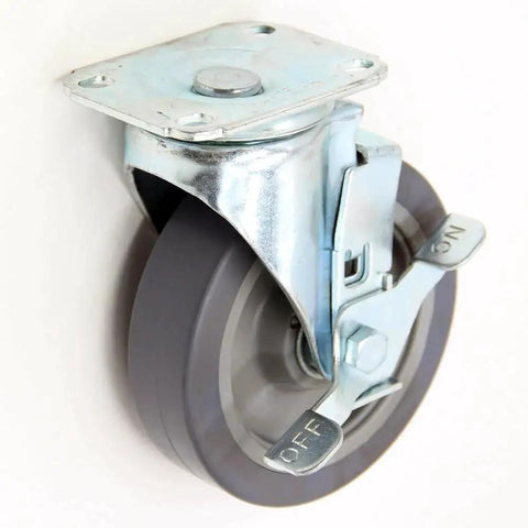 5-Inch Polyurethane Caster Wheel Set Of 4, 280 Lb Each, 1120 Lb Total Capacity, Smooth Quiet Swivel Casters With Scratch-Resistant Floor Protection