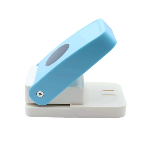 Side view of a 1 Inch Circle Punch Round Craft Lever Handheld Tool For Scrapbooking Cards And Paper Crafting With Dope Candy Color
