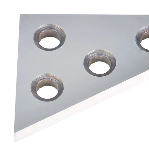 Two Piece Angle Plate Set For Machinists With 45 45 90 And 30 60 90 Triangle Blocks, Solid Hardened Steel Construction, Four Holes