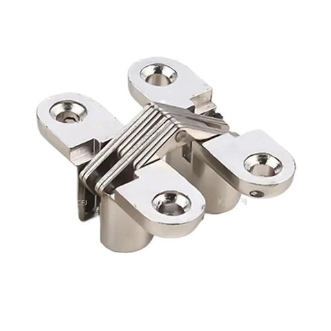 Bearing Hinge For Doors With Ball Bearings Durable Zinc Alloy Hidden Hinge 8 By 42 Mm Invisible 180 Degree Folding Door Hinge Silver