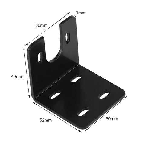Universal DC Motor Mounting Bracket For Mini 775 Gearbox And Stepper Bases Screw Fixing Holder Clamp For Worm Gear Motors Go To DIY Precision Parts For Stable Mounting Fits 52mm By 50mm By 40mm Size Joyzan Compatible