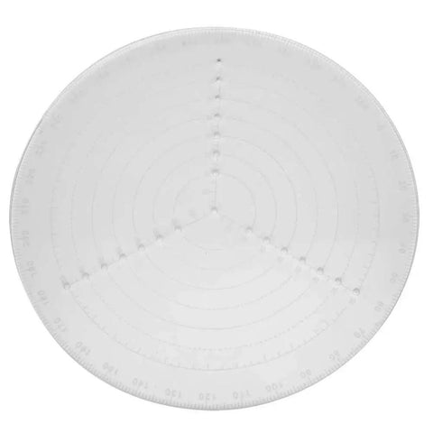 Round Center Finder Compass 7.87 Inch Transparent Acrylic Wood Turning Tool For Lathe Parts And Accessories showing top view
