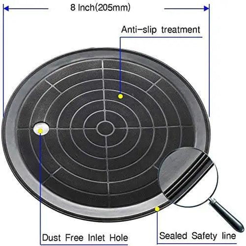 8 Inch Vacuum Suction Cup For Granite And Glass Lifting, showing anti-slip treatment and sealed safety line