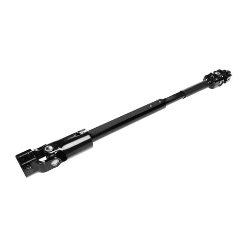 Lower Steering Column Shaft for Jeep Cherokee 1984-1994 and Comanche 1986-1992, black steel, extended view