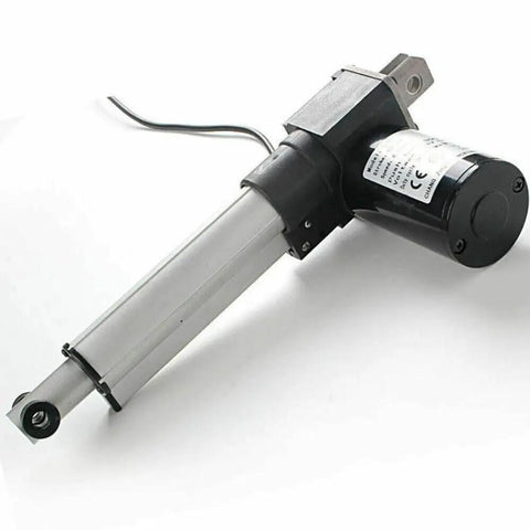 Rugged Heavy Duty Electric Linear Actuator With 50 To 1200mm Stroke DC12V Or DC24V Motors, shown in a side view