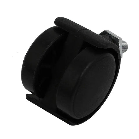 1.2 Inch Nylon Wheel Caster With M6 Threaded Stem Non Brake Swivel 5 Pieces Load Capacity 10-20kg Each Durable Nylon And Metal Wheel 30mm