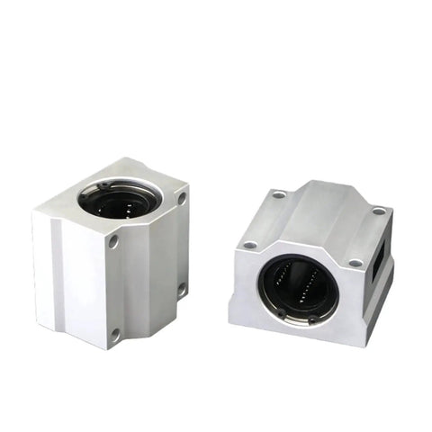 2Pcs SCS10UU Aluminum Linear Bearing Box Bushing 35mm Long Roller Slide Block For CNC And 3D Printer Upgrades With Low Noise, Smooth Movement