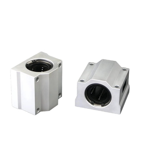 2Pcs SCS30UU Aluminum Linear Motion Ball Bearing Box Bushing 72mm Long Linear Roller Bearing Slide Block for CNC and 3D Printer Projects