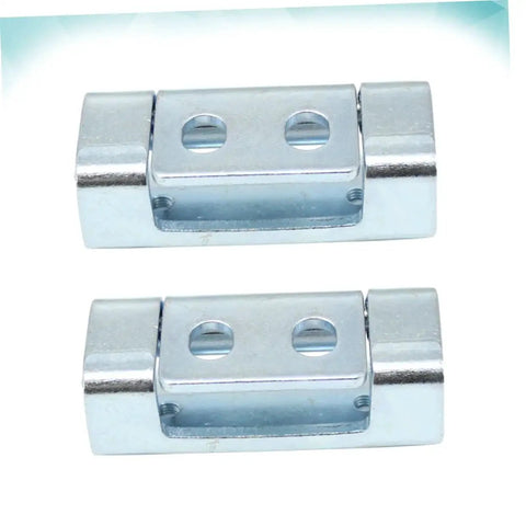 Front view of Heavy Duty Four Piece Industrial Cabinet Hinges Set For Chassis Electrical And Crate Doors Beefy Mechanical Hinges