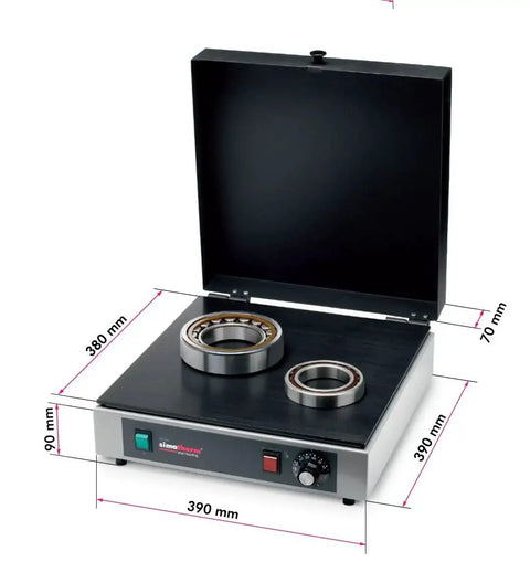 Large Industrial Bearing Heater Hot Plate With Adjustable Temperature Simatherm HPL 200 110V 60Hz Temperature Range 122F To 392F
