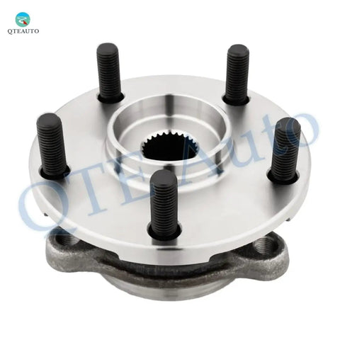 Front view of Set Of Four Front And Rear Wheel Bearing Hub Assemblies For 2006 2012 Toyota RAV4 4WD L4 Models Plug And Play Ready