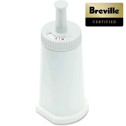 Breville BES008 water filter cartridge for espresso machines, white plastic with ribbed top dial