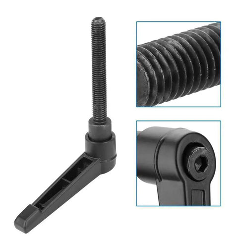 4 Pieces Clamping Lever Handles M8 Stainless Steel Male Thread Adjustable Knobs For Machine Tools Black 60mm Length Suitable For Packaging Equipment