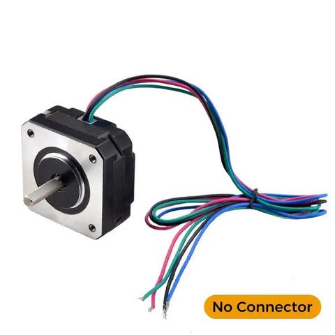 Compact Short Body Nema 17 Bipolar Stepper Motor 1A 22.6 Oz In Holding Torque 16 Ncm 1.8 Degree Step Angle with wires, no connector