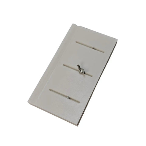 Universal Track Assembly Jig For Tank Models, multi functional tool for model building in white PP plastic, side view