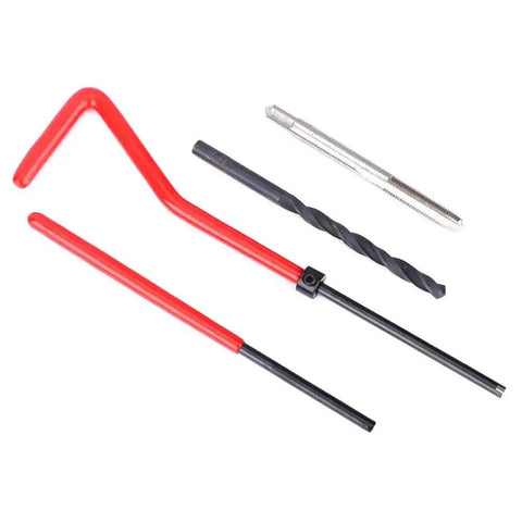 Thread Repair Kit M4x0.7 Stainless Steel Twisted Drill Wrench Threaded Inserts Set For Metric Imperial Hole Conversion And Quick Thread Repair Pro Grade Durable Auto Machinery And Metal Projects tools