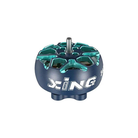 XING2 1404 FPV Brushless Motor 4600KV For 3S4S Toothpick Racing Drones 1.5mm Shaft 3 Inch Prop Compatibility in teal and silver