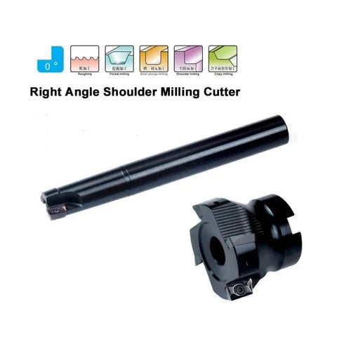 APKT1003PDSR30 CNC Carbide Milling Inserts shown with right angle shoulder milling cutter