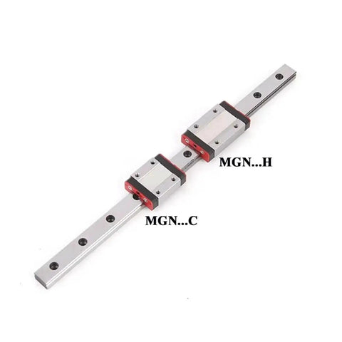 Top view of L Series Linear Rail Slide For 3D Printer Builds, Smooth Motion Guide With Carriage, Adjustable Length From 100mm To 550mm, Miniature Precision Rail System For DIY Projects, H Style Carriage, 200mm Option.