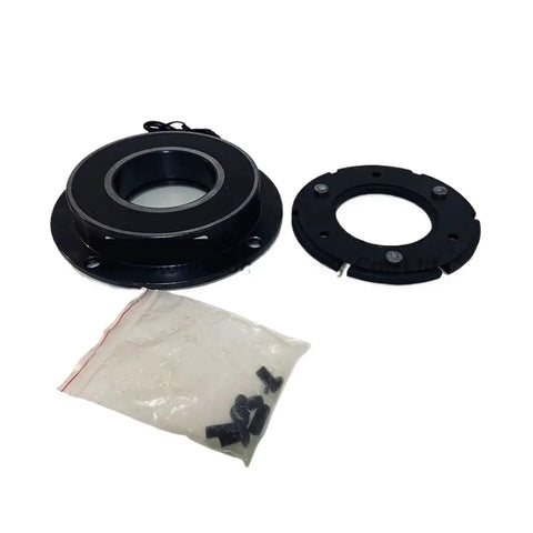 Three-piece electromagnetic brake kit FBD-20, DC24V, dry single-plate; black housing, mounting ring, and screws