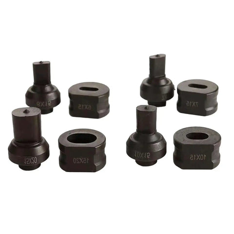 Oval Hydraulic Punching And Notching Die For Trimming And Metalworking Machines Heavy Duty Chrome Steel Construction 8x12mm Die Set