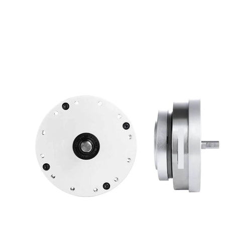 Front and side view of Strain Wave Gear HS-17-IV Harmonic Drive SHF-17-IV High Torque Gearbox for automation robots.