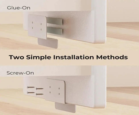 Under Cabinet Foot Pull Hands Free Trash Drawer Opener With Adhesive Strips And Screws White installation methods