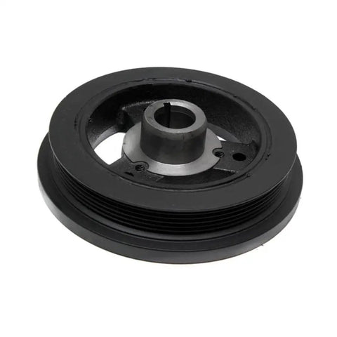 Harmonic Balancer Replacement For Jeep Wagoneer 1990, Black Serpentine Drive Belt Pulley With Keyway, 1 Mounting Hole