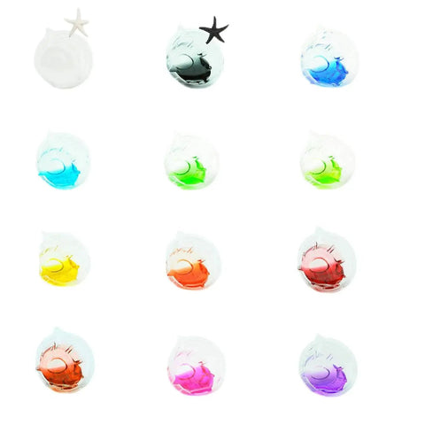12 Colors Epoxy Resin Dye Kit With 10ml Bottles Translucent Pigment For Resin Craft Non Toxic Safe For The Environment