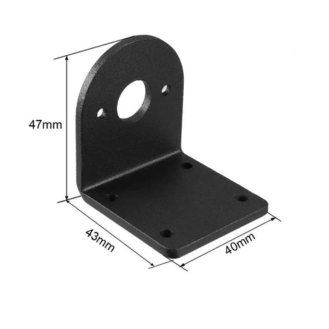 L Shaped Mounting Bracket Set For 540 545 550 555 Motors Alloy Steel 3mm Thick 13mm Mounting Holes Heavy Duty